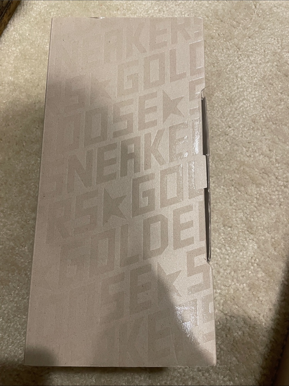 Golden Goose shoe box with authenticity card